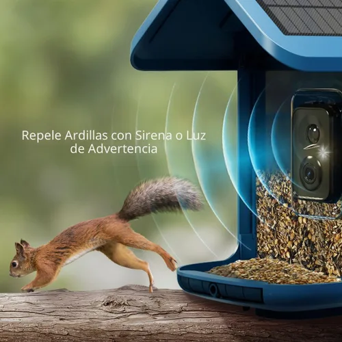 Miniatura 6 de Alimentador para pájaros con cámara con energía solar: Alimentador inteligente para pájaros con cámara de 2K de alimentación en vivo para el patio