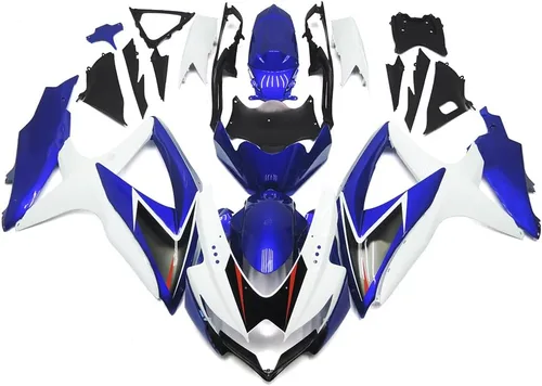Miniatura 346 de Kit de carenado de inyección azul, negro y blanco para Suzuki GSXR600 GSX750 2006 2007 GSXR 600 GSX-R750 06 07 ABS Carenado de plástico completo