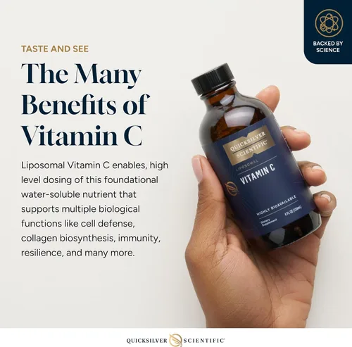Miniatura 3 de Quicksilver Scientific Vitamina C liposomal – Suplemento de vitamina C líquido tamponado de 1000 mg – Apoyo inmunológico + antioxidante – Liposomas