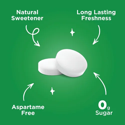 Miniatura 5 de Mentas PUR Sin aspartamo Hecho con xilitol Sin azúcar Vegano, sin gluten y apto para Keto Sabor natural de menta verde, 30 piezas