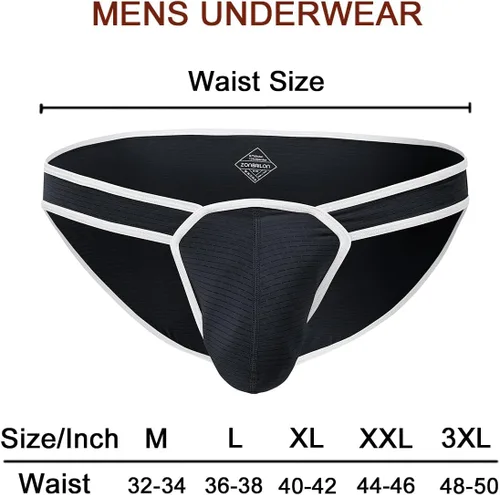 Miniatura 5 de ZONBAILON Ropa interior para hombre, bolsa elástica, sexy, de tiro bajo, con aumento de abultamiento