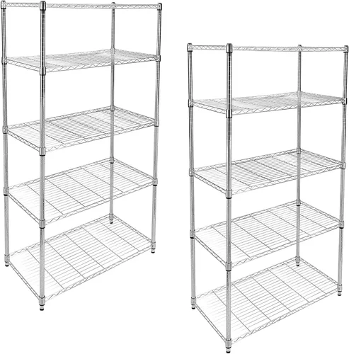 Miniatura 17 de Simple Deluxe - Estantería resistente de almacenamiento de 5 estantes, capacidad de carga de 1250 libras, 29.92" de profundidad x 13.98" de ancho x