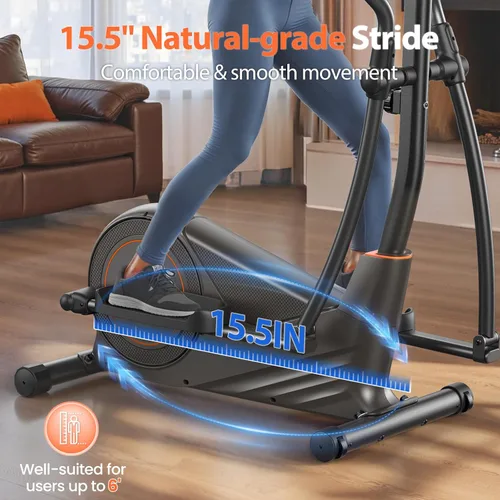 Miniatura 2 de Niceday Elliptical Exercise Machine, Elliptcal Machine for Home, 15.5IN&16IN&20IN Stride Elliptical Machine, 500LBS Loading Capacity, Elliptcal 15.5