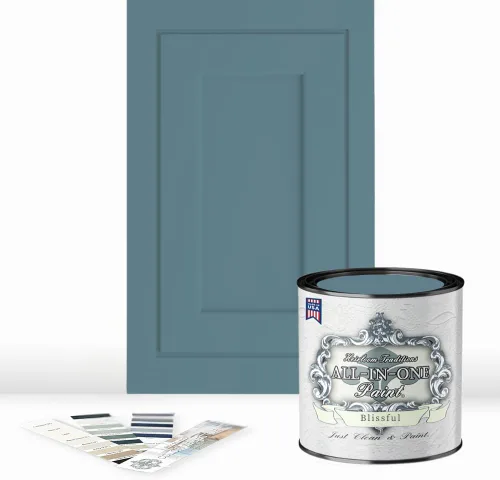 Miniatura 134 de Pintura TODO EN UNO, Abbey (gris cálido), Muestra de 8oz - Pintura duradera para gabinetes y muebles. Imprimación y capa superior incorporadas,