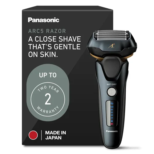 Afeitadora eléctrica Panasonic ARC5 para hombres con recortadora emergente, maquinilla de afeitar húmeda/seca de 5 hojas, afeitadoras eléctricas