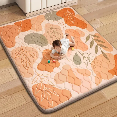 Miniatura 11 de RONGFA Alfombra de juego para bebé para suelo, 71 x 59 pulgadas, espuma gruesa, suave, acolchada, alfombra para corralito para niños pequeños, Piano