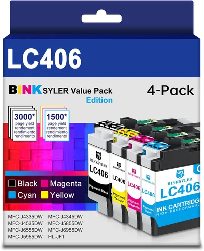 Miniatura 15 de LC3029XXL - Cartuchos de tinta para impresora Brother LC3029 LC3029BK para impresora MFC-J5830DW MFC-J6535DW MFC-J5930DW MFC-J6935DW (2BK/2C/2M/2Y)