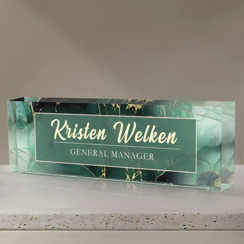 Miniatura 15 de Placa de nombre personalizada para escritorio de oficina, placa de nombre personalizada para escritorios, decoración de escritorio de oficina