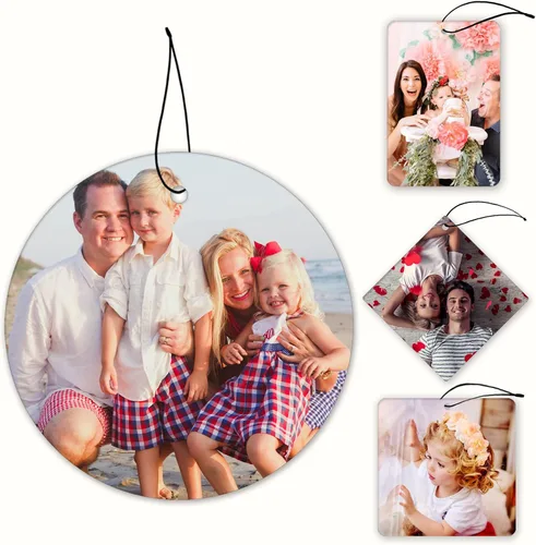 Miniatura 10 de Ambientador personalizado para coche Ambientadores personalizados para coche con imágenes, accesorios para coche para hombres, novios, familia