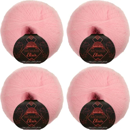 Miniatura 88 de JubileeYarn Mohair Elixir Yarn - 50g/Skein Baby Wool Blend - Cosmopolitan - 1 Skein
