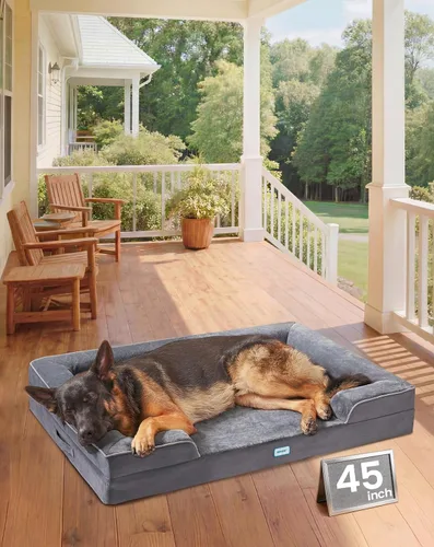 Miniatura 10 de OhGeni Orthopedic Cooling Dog Bed Couch, Cooling Big Pet Sofa for Extra Large Sized Pets with Memory Foam, Machine-Washable Waterproof Removable