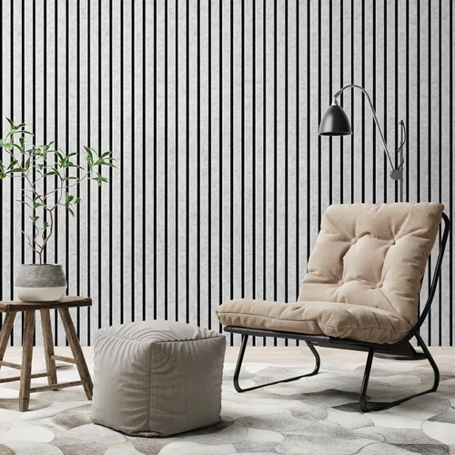 Miniatura 7 de Art3dwallpanels Paquete de 10 Paneles Acústicos, 48" X 12" X 0.43" Paneles de Pared Insonorizados, Autoadhesivos de Alta Densidad que Absorben