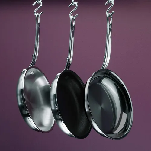 Miniatura 8 de Hestan - Colección ProBond - Sartén para freír profesional de acero inoxidable revestido, compatible con placa de inducción, 8.5 pulgadas