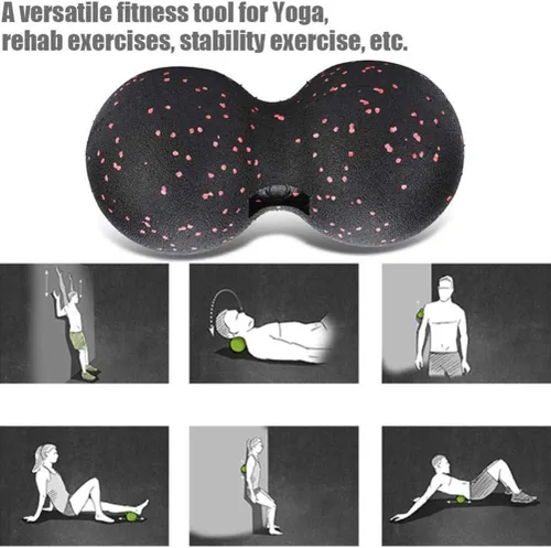 Miniatura 6 de Bola de masaje de cacahuete – Juego de bolas de masaje para después del ejercicio, juego de bolas de masaje de tejido profundo, rodillo muscular
