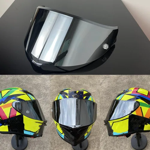 BSTOP PISTA GP RR - Visera para casco AGV PISTA GP R, PISTA GP RR, CORSA R Visera Casco Moto (solo uso en días plateados)