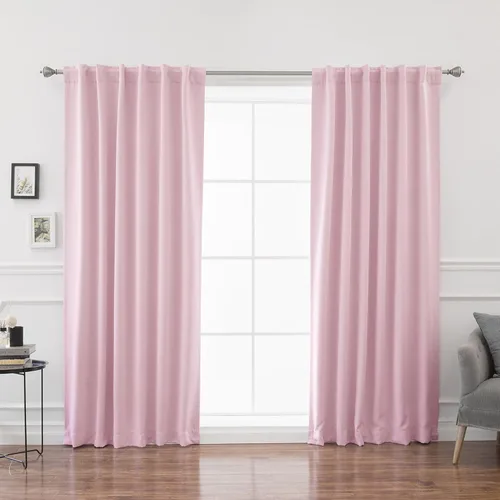 Miniatura 30 de Best Home Fashion cortina opaca con aislamiento térmico sólido para grifo, 215 centímetros de largo. Gris Oscuro
