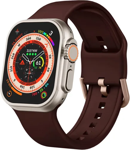 Miniatura 29 de Correa deportiva para Apple Watch, 49, 46, 45, 44, 42, 41, 40 y 38 mm, correa de silicona suave, cierre clásico, reemplazo para iWatch Series 11