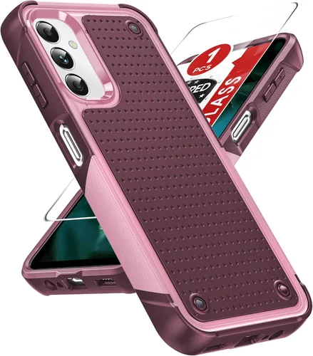 Miniatura 36 de LeYi Funda para Galaxy S21 FE-5G: Funda Samsung S21 FE con protector de pantalla, doble capa protectora de policarbonato duro y TPU suave Android