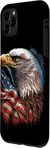 Miniatura 2 de Funda patriótica para iPhone 11 Pro Max con ojos de águila calva americana