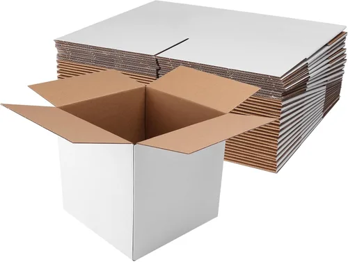 Miniatura 18 de Hoikwo Paquete de 40 cajas de envío de 4 x 4 x 2 para pequeñas empresas, cajas de cartón de embalaje negras, caja de embalaje de correo móvil