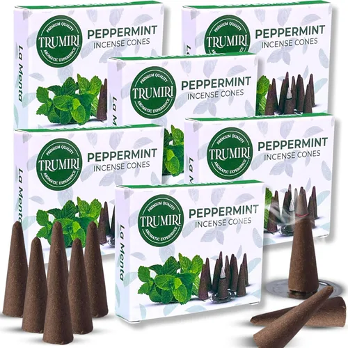 Miniatura 44 de TRUMIRI Incienso ámbar – Paquete de 20 conos (2 x 10) – Incienso de cono perfumado