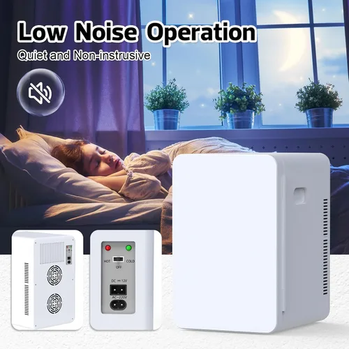 Miniatura 8 de advwin Mini Refrigerador de 22L para Dormitorio, 30 Latas Enfriador y Calentador Portátil Refrigeradores Compactos con Alimentación CA/CC