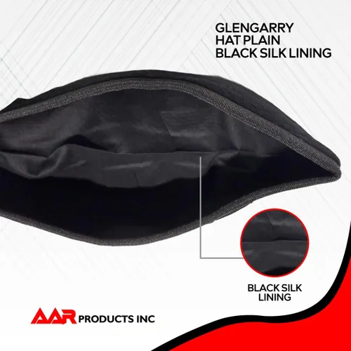 Miniatura 18 de AAR Gorros Glengarry Balmoral Kilt Scottish para hombre en dados y lisos 100% lana Piper 52-62
