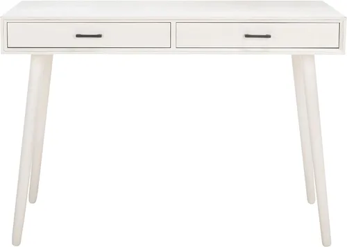 Miniatura 8 de SAFAVIEH Home Collection O'Dwyer Mid-Century - Escritorio retro negro con 2 cajones