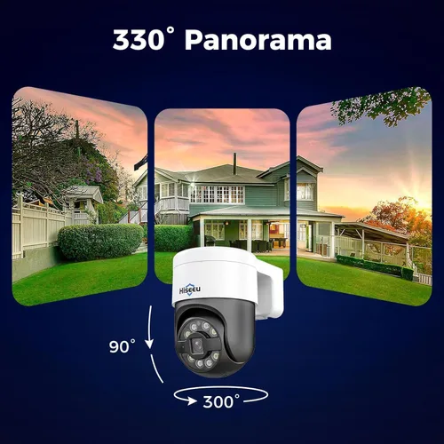 Miniatura 2 de Seguimiento humano + inclinación de 90° de giro de 300°: sistema de cámara de seguridad Hiseeu 4K PoE, sistema de cámara de seguridad NVR con cable