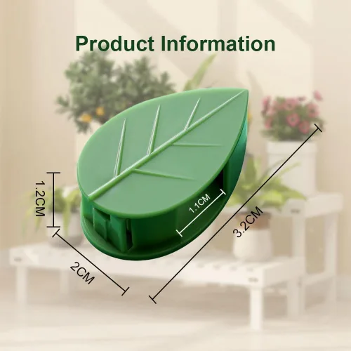 Clips de fijación de pared para escalada de plantas con 100 pegatinas adhesivas de acrílico, clips de soporte de plantas nuevos de 2024, mini clips
