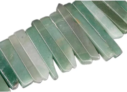 Miniatura 10 de Cuentas de cristal de amatista natural, tira plana irregular, cuentas sueltas de palo para hacer joyas, cristal curativo, pulido o crudo en la parte