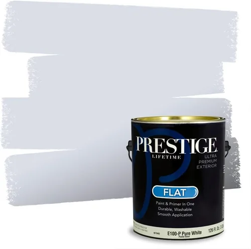 Miniatura 241 de Prestige Paints. - Base y pintura para exteriores en un solo galón, 1 galón. plano, comparable con Sherwin Williams Topsail. SW6799-PCM