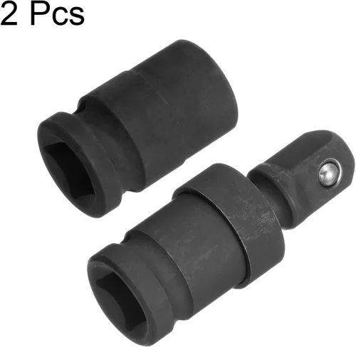 Miniatura 3 de HARFINGTON Zócalo poco profundo de impacto de 0.591 in de acero CR-MO con adaptador de enchufe giratorio universal de 360 grados