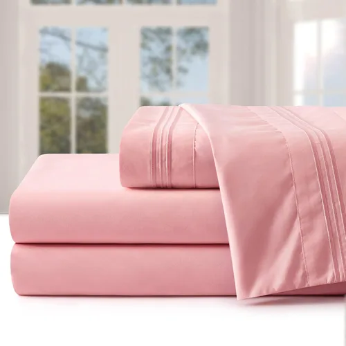 Miniatura 11 de Manyshofu Sábanas de bolsillo extra profundo tamaño King – Sábanas y fundas de almohada de lujo de 1800 hilos – Juego de cama de microfibra