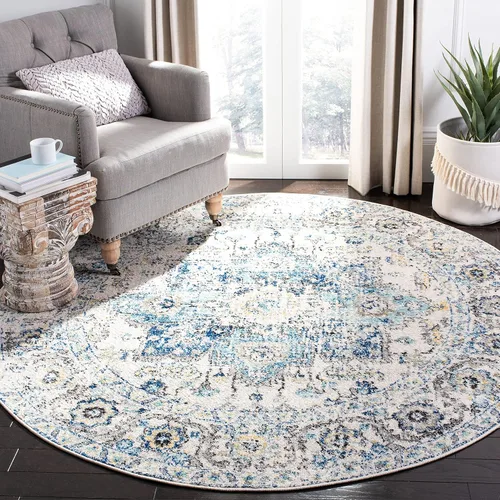 Miniatura 15 de Safavieh MAD603D - Tapete con diseño de medallón desgastado copo de nieve, colección Madison, no suelta pelos, fácil de cuidar, vestíbulo, alto