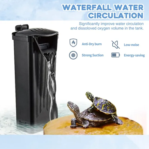 Miniatura 4 de Moonorange Filtro de Acuario(3.5W), Filtro de Tanque de Peces, Filtro de Tanque de Tortugas, Filtro de Bajo Nivel de Agua para Tanque Pequeño