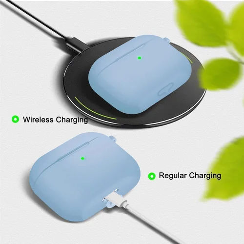 Miniatura 3 de Funda para AirPods Pro con kit de limpieza, funda de silicona suave para Apple AirPod Pro de 1ª/2ª generación, accesorios de funda AirPods Pro/Pro 2