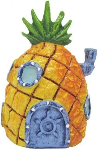 Miniatura 26 de Penn-Plax Spongebob Squarepants Casa de la Isla de Pascua de Squidward - Adorno de acuario con licencia oficial - Mediano (SBR11)