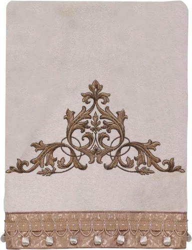 Miniatura 12 de Avanti Linens Medallón - Colección de puños trenzados suaves, toalla de mano, granito
