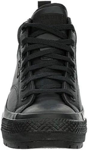 Miniatura 3 de Converse Chuck Taylor All Star Malden Street Mid High Sneaker Boot Leather - Estilo de cierre de cordones - Negro