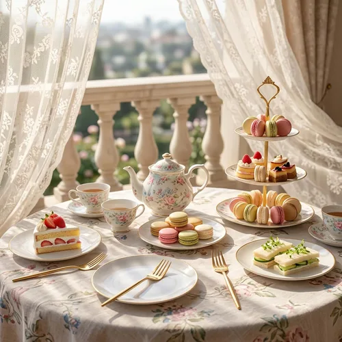 Miniatura 3 de Rubtlamp 200 piezas de platos de postre de plástico dorado, platos de aperitivo blancos con tenedores desechables dorados, elegantes platos pequeños