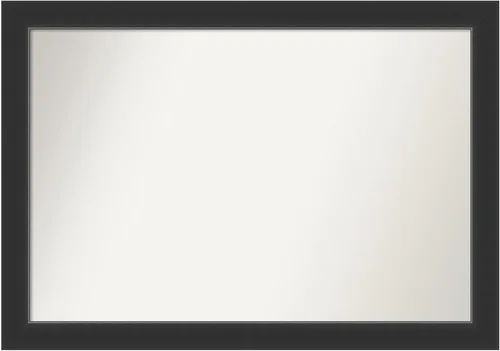 Miniatura 277 de Amanti Art Espejo personalizado, espejo de baño negro Astor, espejo de pared o espejo de tocador de baño sobre el fregadero (25 x 25 pulgadas)