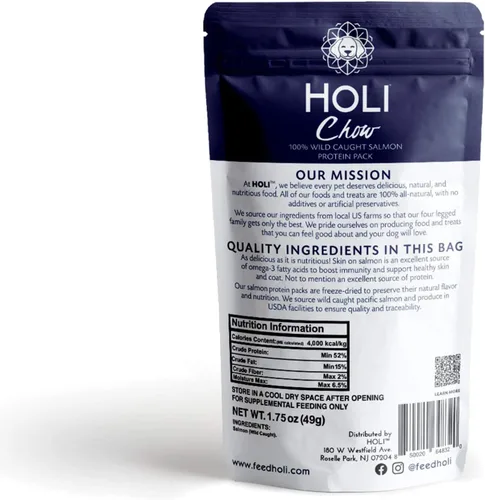 Miniatura 5 de HOLI Alimento para perros liofilizado - Paquete de 3 unidades de 2 onzas (hígado de res, pechuga de pollo, salmón) Mezcla en potenciador de sabor
