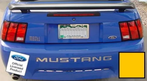 Miniatura 17 de Adhesivos de letras para parachoques trasero para Ford Mustang Negro (Brillo) -CB (se adapta a 1999-2004)