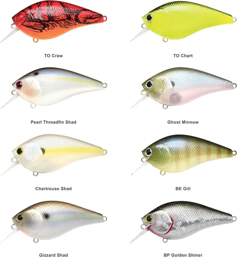 Miniatura 4 de LUCKY CRAFT LC 2.5 Señuelos de Pesca Crankbait Silenciosos, Crankbait Squarebill de 2-3/8", Señuelos para Lubina, Carnada Dura Flotante de Sábalo