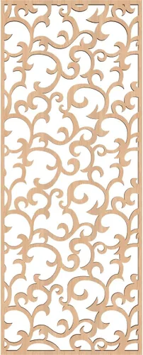 Miniatura 2 de Wheatland Paneles de pared decorativos de madera con calado, 9 3/8 pulgadas de ancho x 24 3/8 pulgadas de alto x 1/4 de alto, nogal
