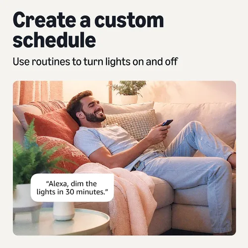 Miniatura 4 de Amazon Basics Luz empotrada inteligente de 5/6 pulgadas con downlight, que cambia de color, funciona solo con Alexa, WiFi de 2.4 GHz, paquete de 1
