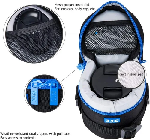 Miniatura 4 de JJC Funda Deluxe para Lentes para Canon EF-S 18-55mm/EF 50mm f1.8/RF-S 18-150mm, Nikon AF-S 18-55mm/AF-P 18-55mm/AF-S 50mm f1.8, Fujifilm XC