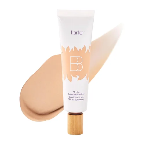 tarte BB blur crema hidratante con color de amplio espectro SPF 30 – Cobertura media construible con acabado mate natural ligero, vegano y libre de