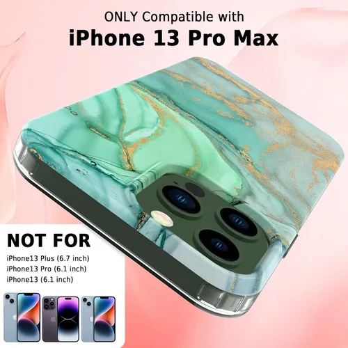 Miniatura 2 de ANNSD Funda para iPhone 13 Pro Max, con protector de pantalla, protector de lente de cámara y soporte de anillo, funda protectora de cuerpo completo